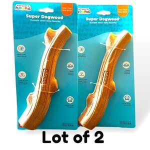 Super Dogwood Dog Chew Toy Sticks 2 Pieces Size Medium